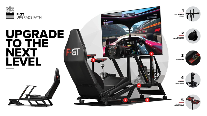 SIMULADOR COCKPIT F-GT FORMULA AND GT - 7
