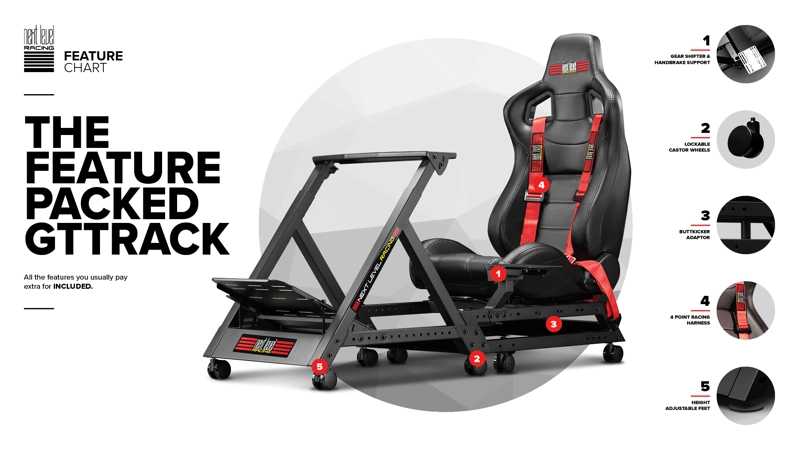 SIMULADOR COCKPIT GTTRACK RACING - 6