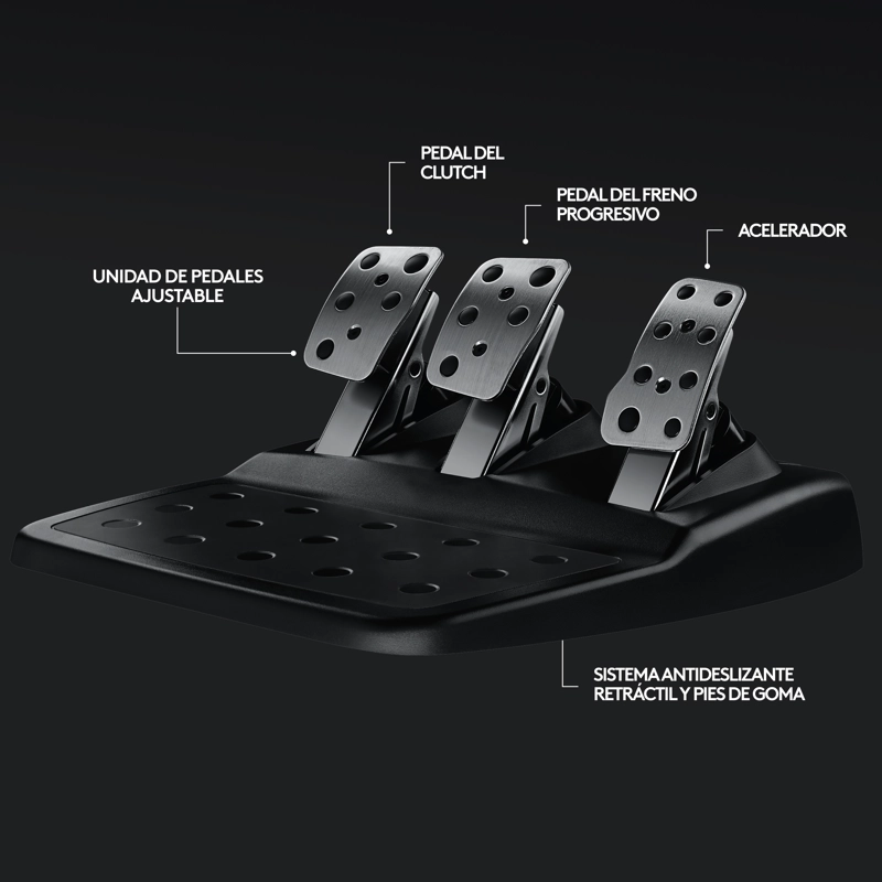 LOGITECH G29 DRIVING FORCE (VOLANTE + PEDALES) - 7