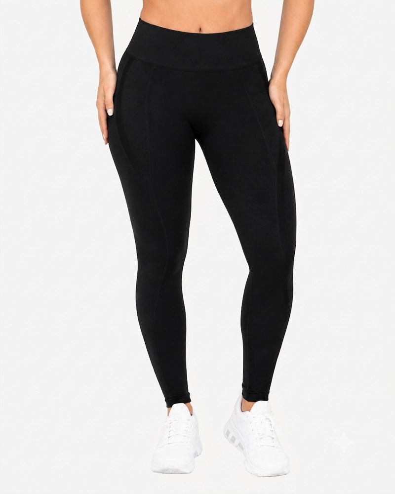 ROPA DEPORTIVA CONJUNTO MUJER SEAMLESS NEGRO PILATES YOGA GYM - 5