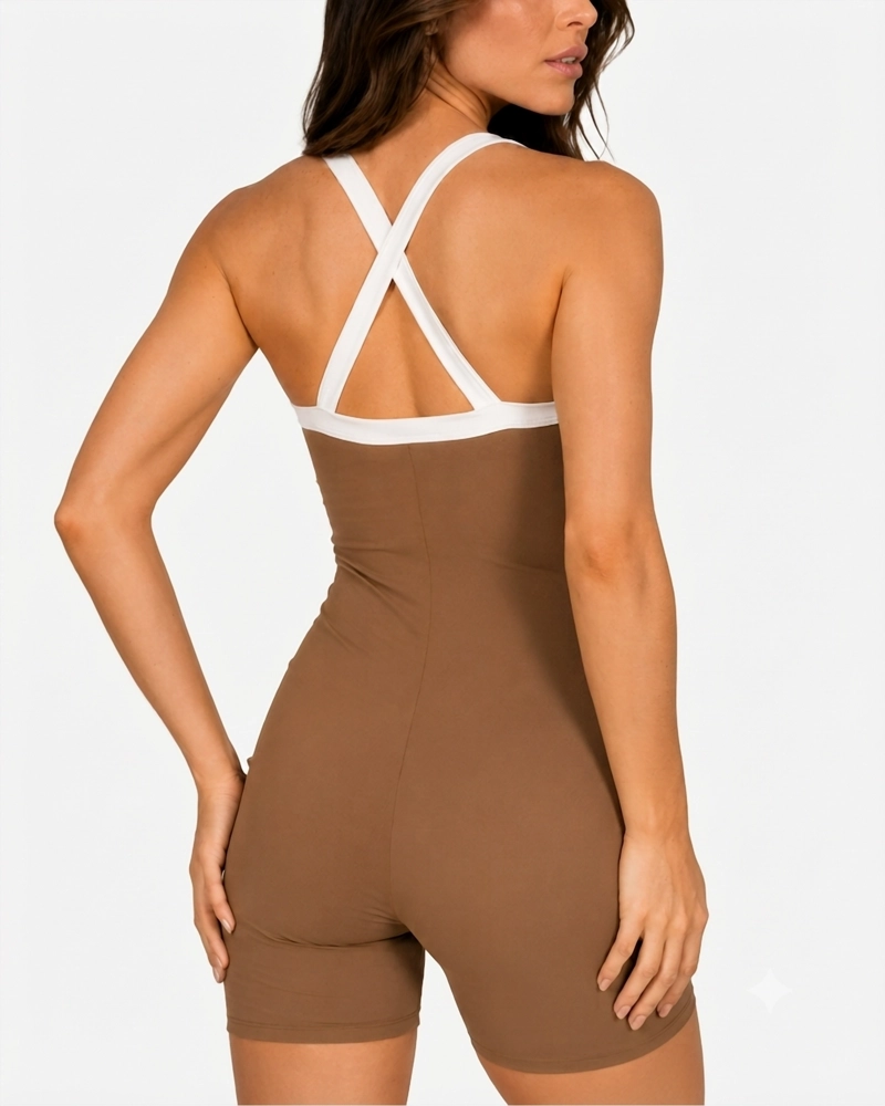ROPA DEPORTIVA CONJUNTO MUJER ENTERITO OCEAN CAFE  PILATES YOGA GYM - 5