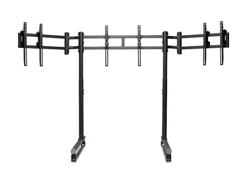 SOPORTE TV TRIPLE SIMULADOR COCKPIT ROUND TUBE - 2