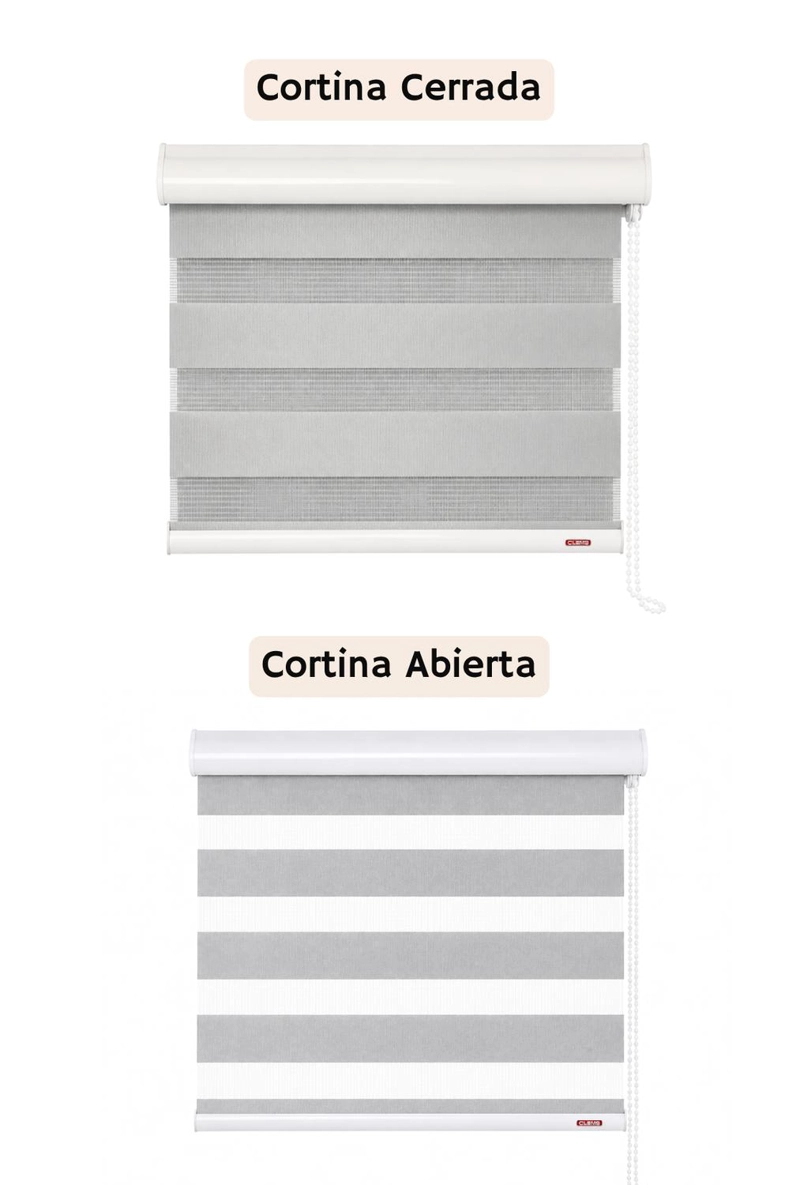 CORTINA ROLLER DUO 105X160 GRIS - 2