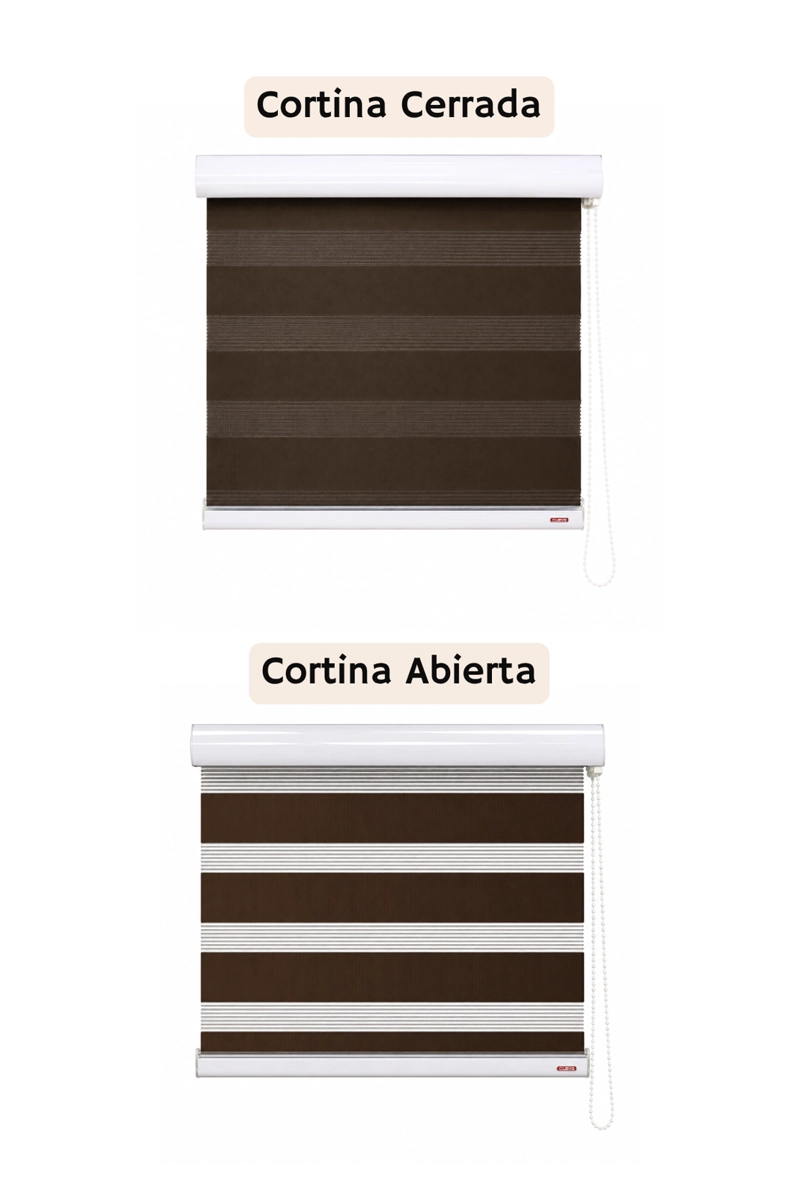 CORTINA ROLLER DUO 180X160 CAFE - 2