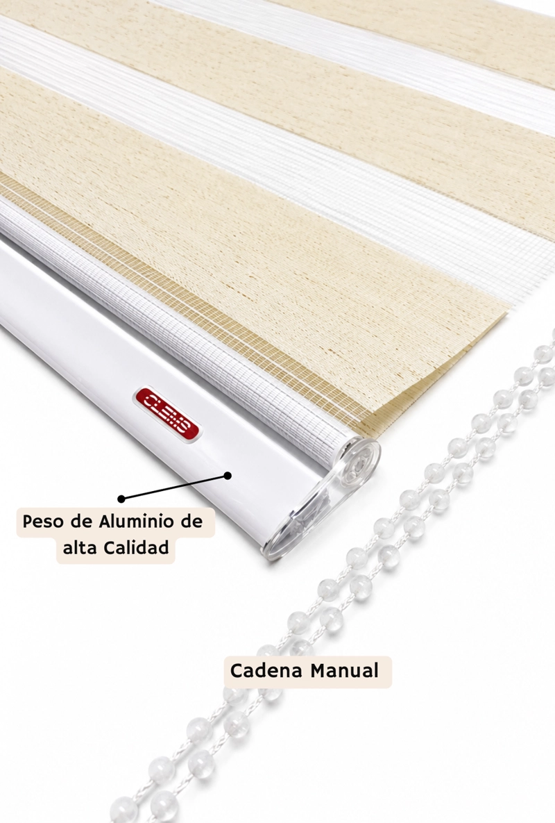 CORTINA ROLLER DUO 180X160 LINO - 5
