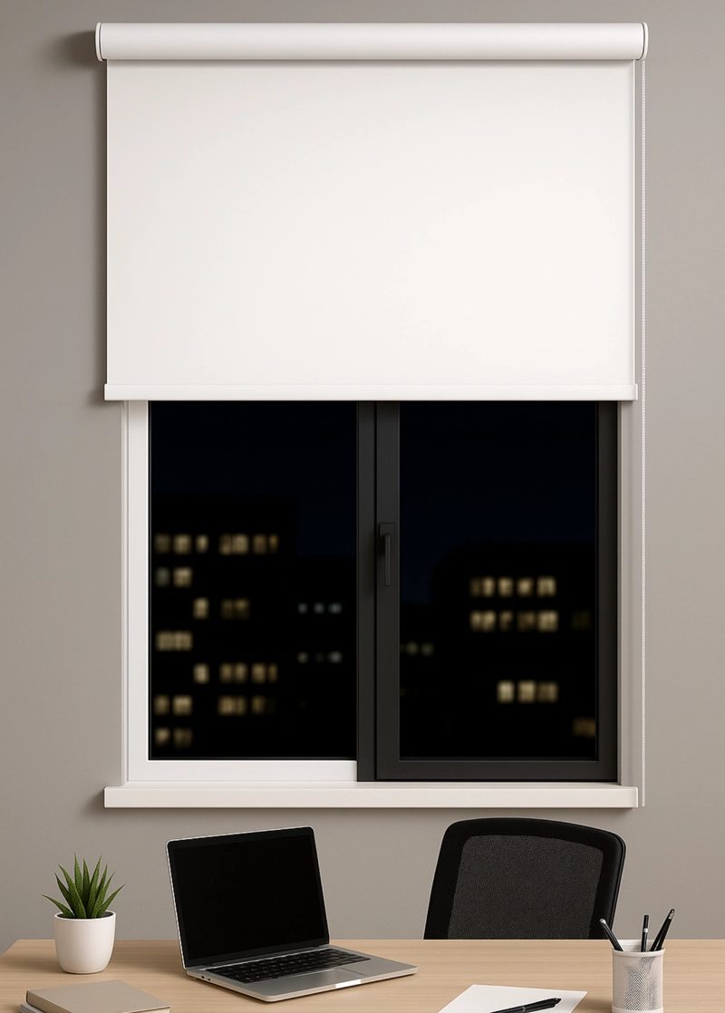 CORTINA ROLLER BLACKOUT BLANCA 090X160 - 1