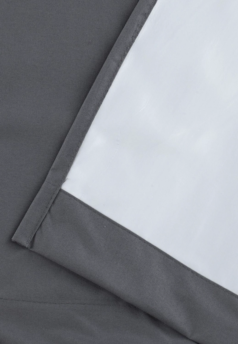CORTINA BLACKOUT 100% ENGOMADA TERMICA TELA LIGERA 140X225 - MICROFIBRA PREMIUM - 2 PAÑOS GRIS OSCUR - 8