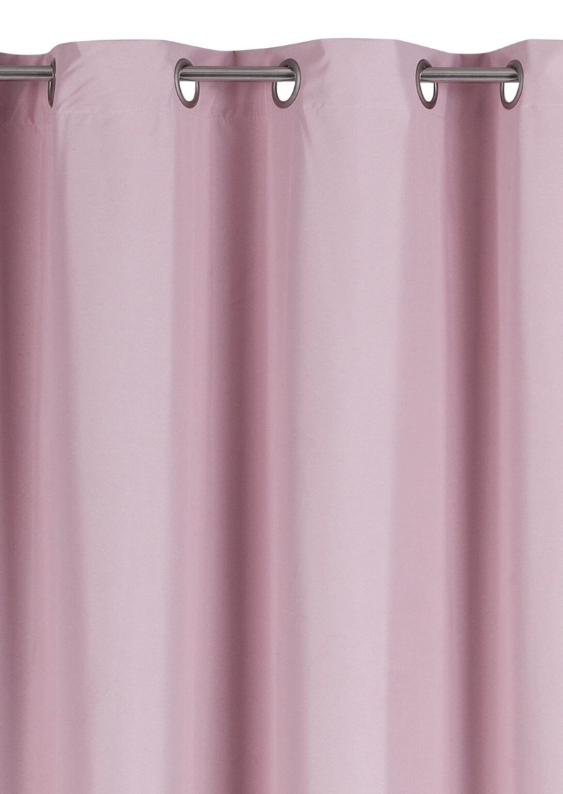 CORTINA BLACKOUT 100% ENGOMADA TERMICA TELA LIGERA 140X225 - MICROFIBRA PREMIUM - 2 PAÑOS ROSA - 7