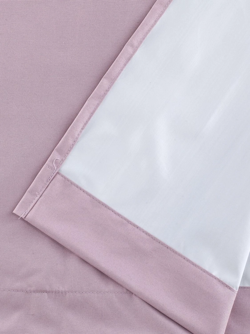 CORTINA BLACKOUT 100% ENGOMADA TERMICA TELA LIGERA 140X225 - MICROFIBRA PREMIUM - 2 PAÑOS ROSA - 8