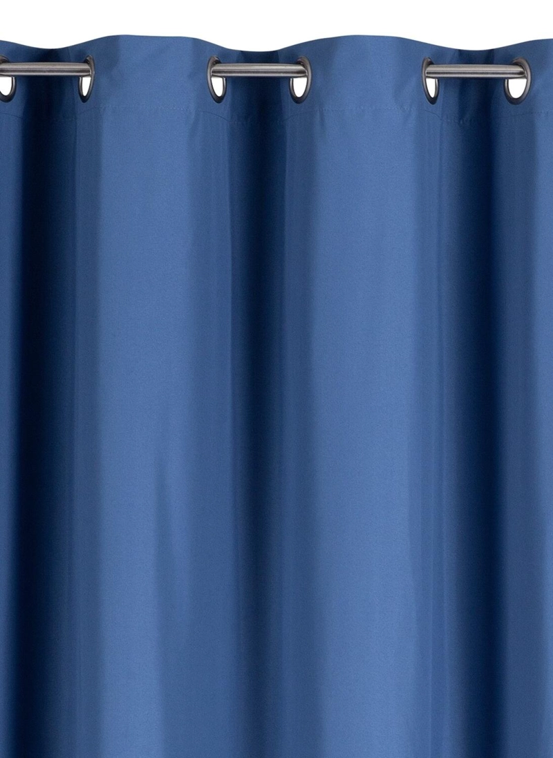 CORTINA BLACKOUT 100% ENGOMADA TERMICA TELA LIGERA 140X225 - MICROFIBRA PREMIUM - 1 PAÑO AZUL - 7