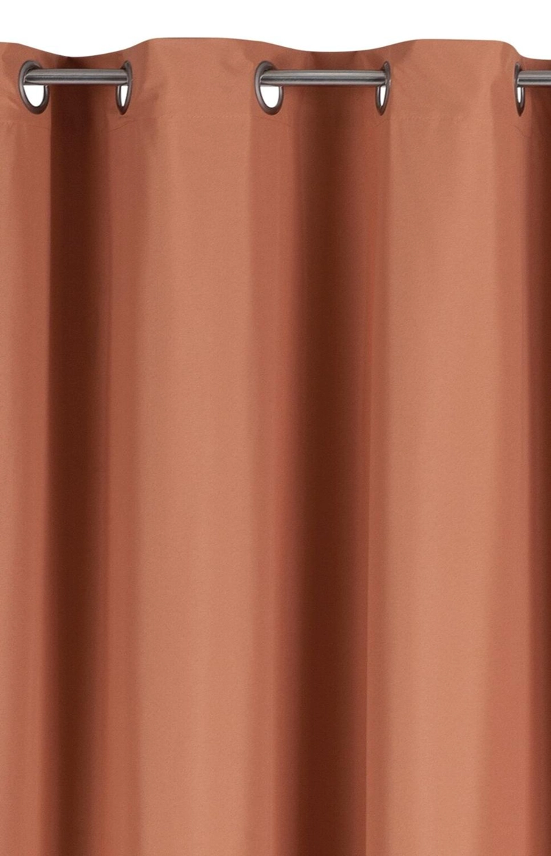 CORTINA BLACKOUT 100% ENGOMADA TERMICA TELA LIGERA 140X225 - MICROFIBRA PREMIUM - 1 PAÑO NARANJO - 7