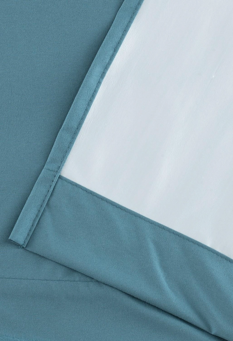 CORTINA BLACKOUT 100% ENGOMADA TERMICA TELA LIGERA 140X225 - MICROFIBRA PREMIUM - 1 PAÑO TURQUESA - 8