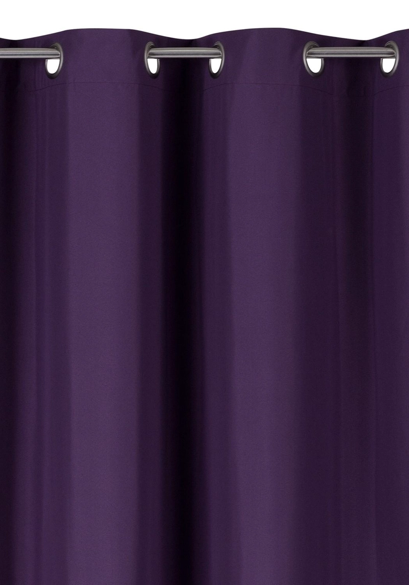 CORTINA BLACKOUT 100% ENGOMADA TERMICA TELA LIGERA 140X225 - MICROFIBRA PREMIUM - 1 PAÑO MORADO - 7