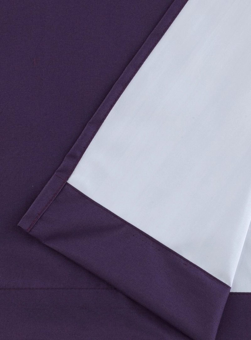 CORTINA BLACKOUT 100% ENGOMADA TERMICA TELA LIGERA 140X225 - MICROFIBRA PREMIUM - 1 PAÑO MORADO - 8