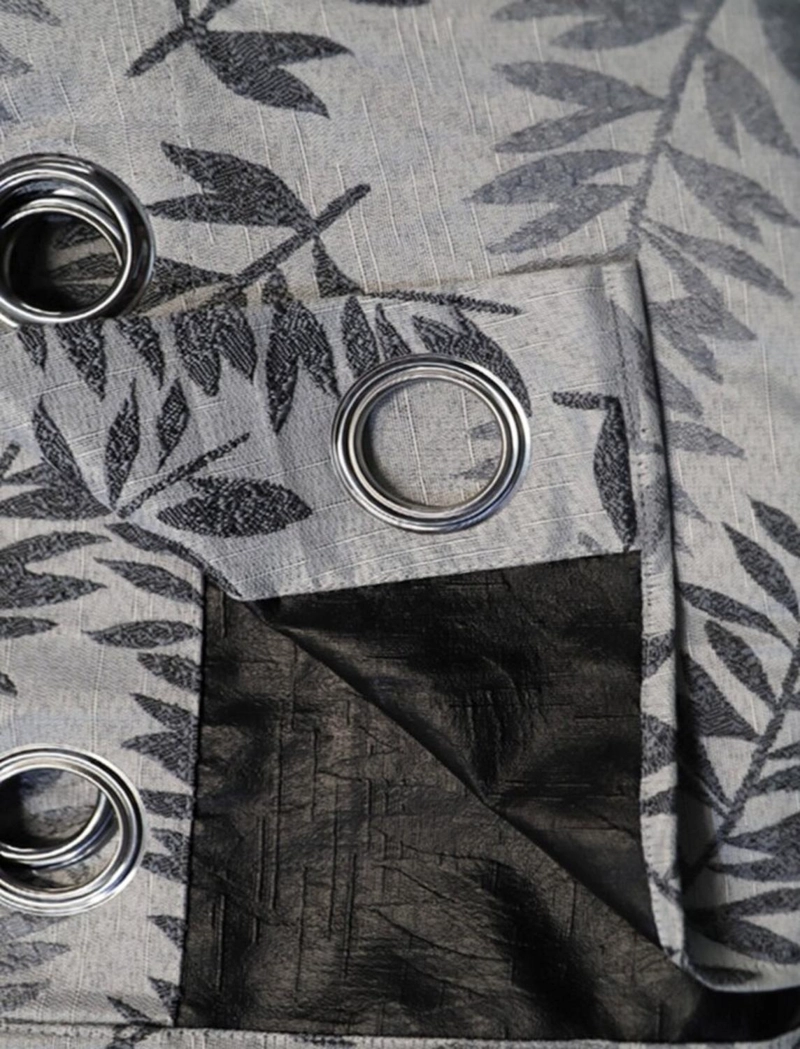CORTINA TRADICIONAL BLACKOUT HOJA GRIS - 4