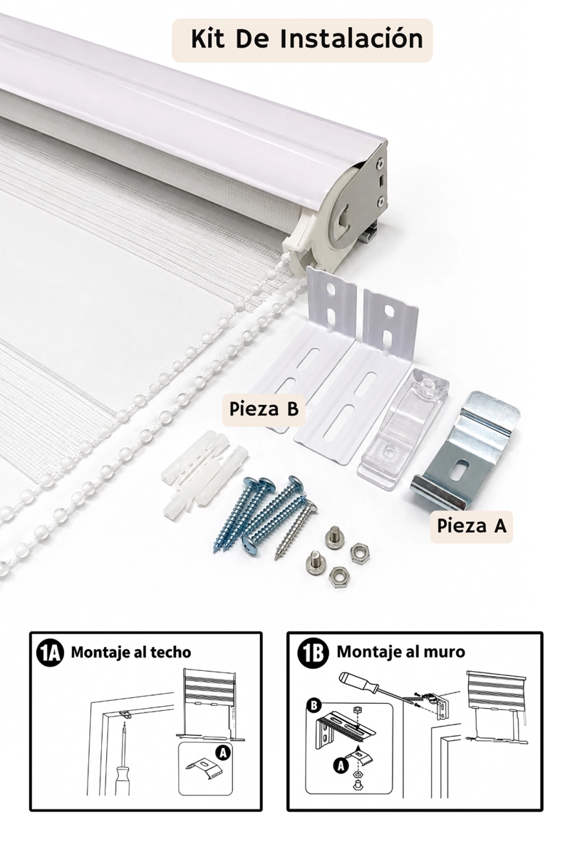 CORTINA ROLLER DUO 180X180 PERLA - 3