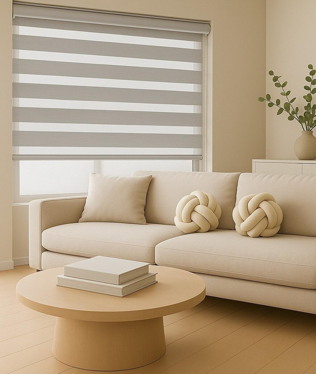 CORTINA ROLLER DUO BLACKOUT PERLA 105X240 - 6