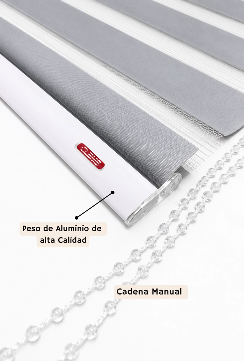 CORTINA ROLLER DUO 150X180 GRIS - 5