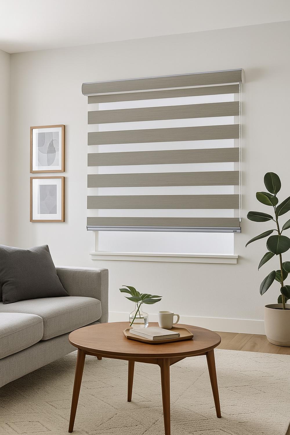CORTINA ROLLER DUO BLACKOUT LINO 135X160 - 1