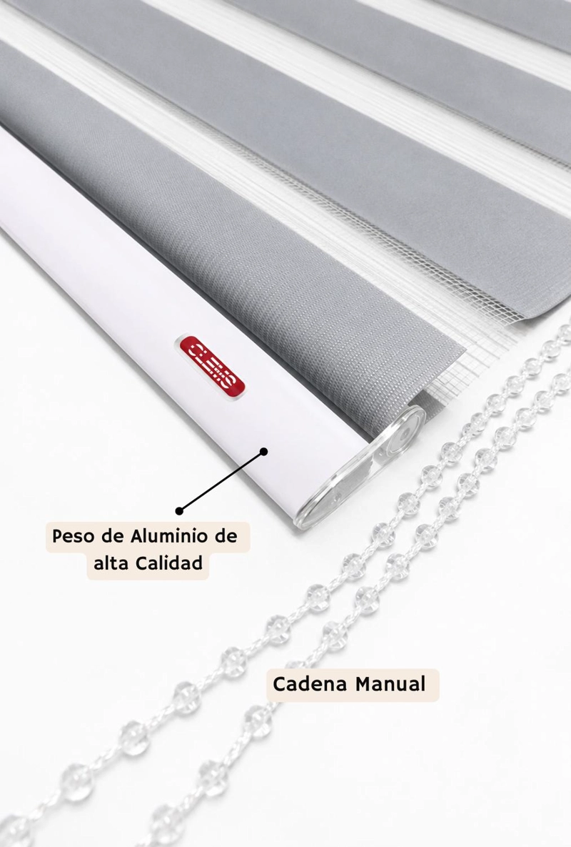 CORTINA ROLLER DUO 120X180 GRIS - 5