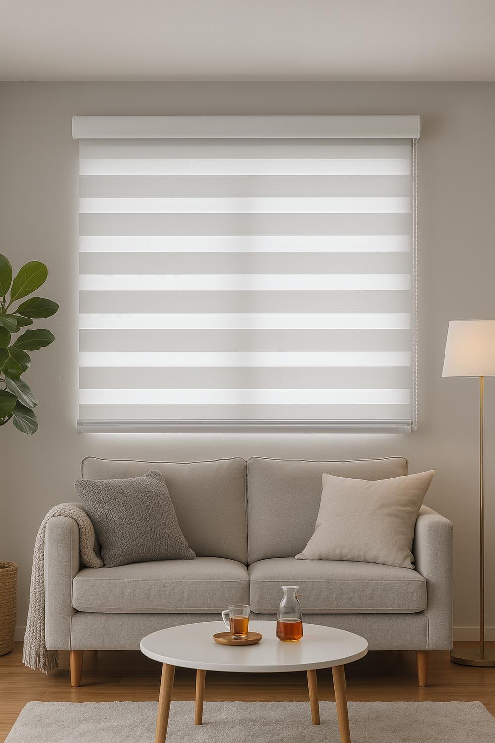 CORTINA ROLLER DUO BLACKOUT PERLA 180X240 - 3