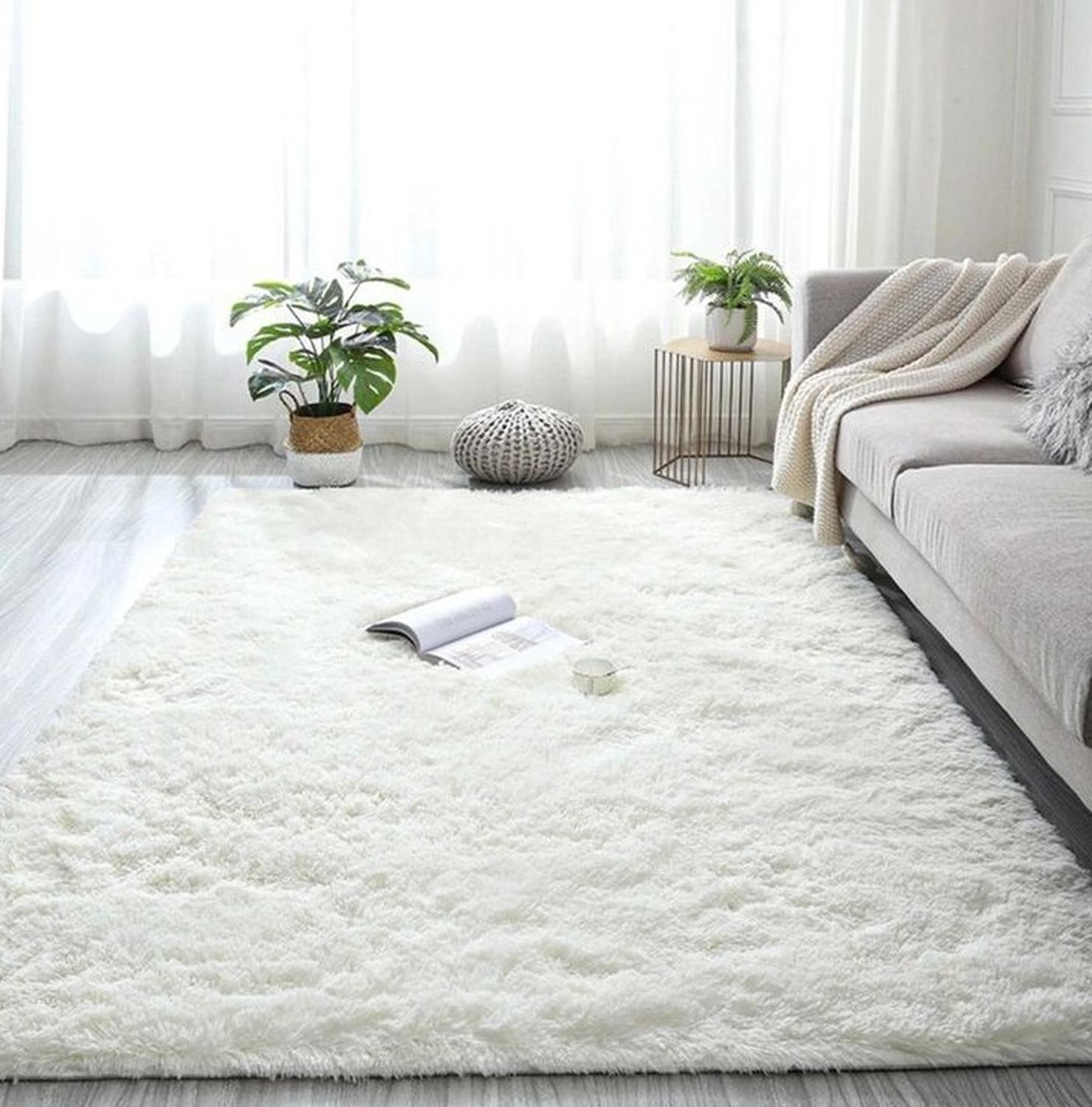 ALFOMBRA CLEMS PELUDA CREMA SHAGGY 150 X 200 CM - 2