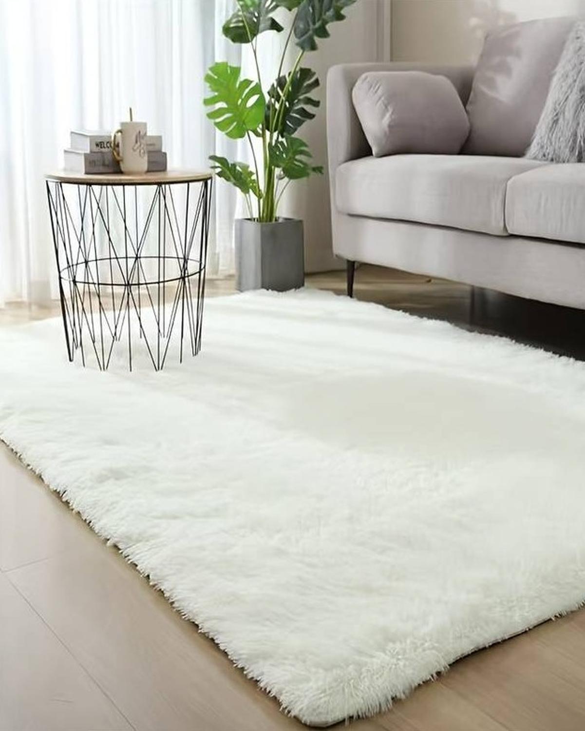 ALFOMBRA CLEMS PELUDA CREMA SHAGGY 150 X 200 CM - 3