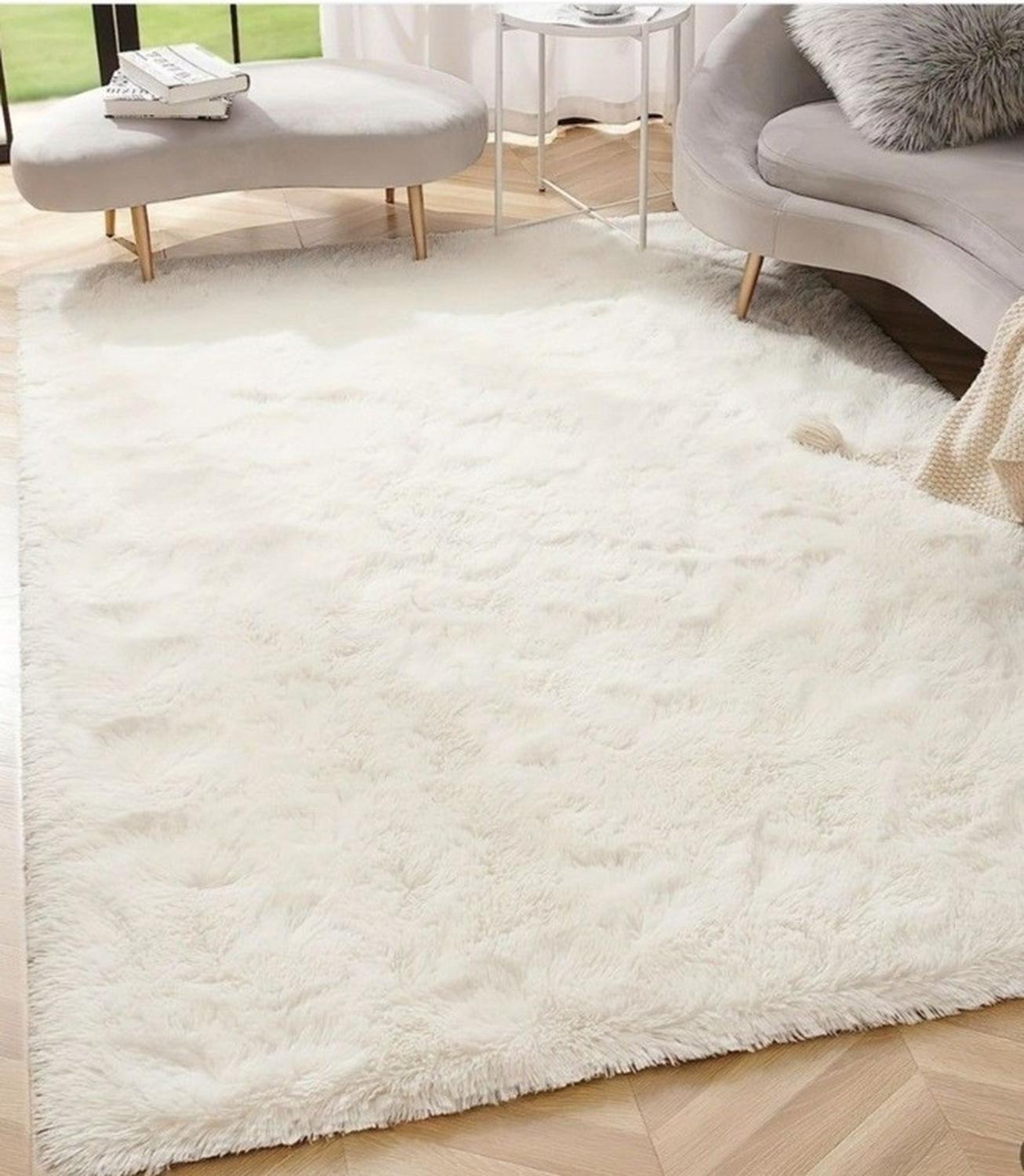 ALFOMBRA CLEMS PELUDA CREMA SHAGGY 150 X 200 CM - 6
