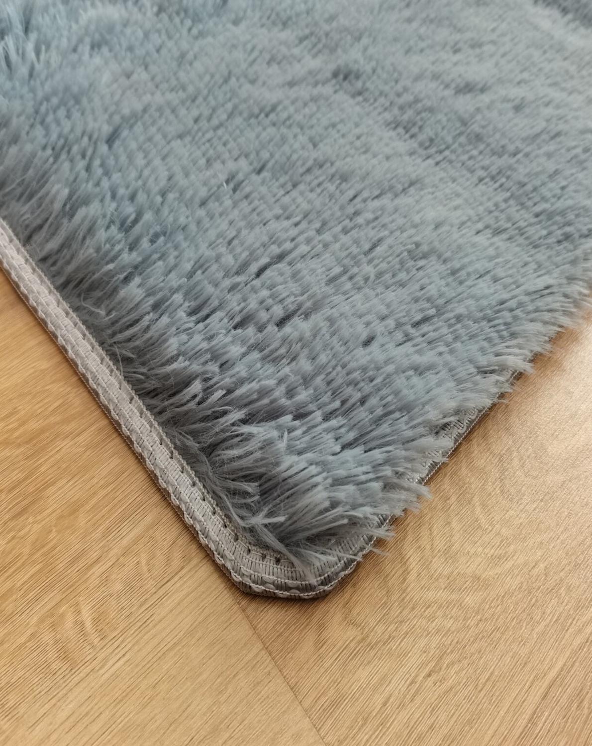 ALFOMBRA CLEMS PELUDA GRIS SHAGGY 200 X 220 CM - 6