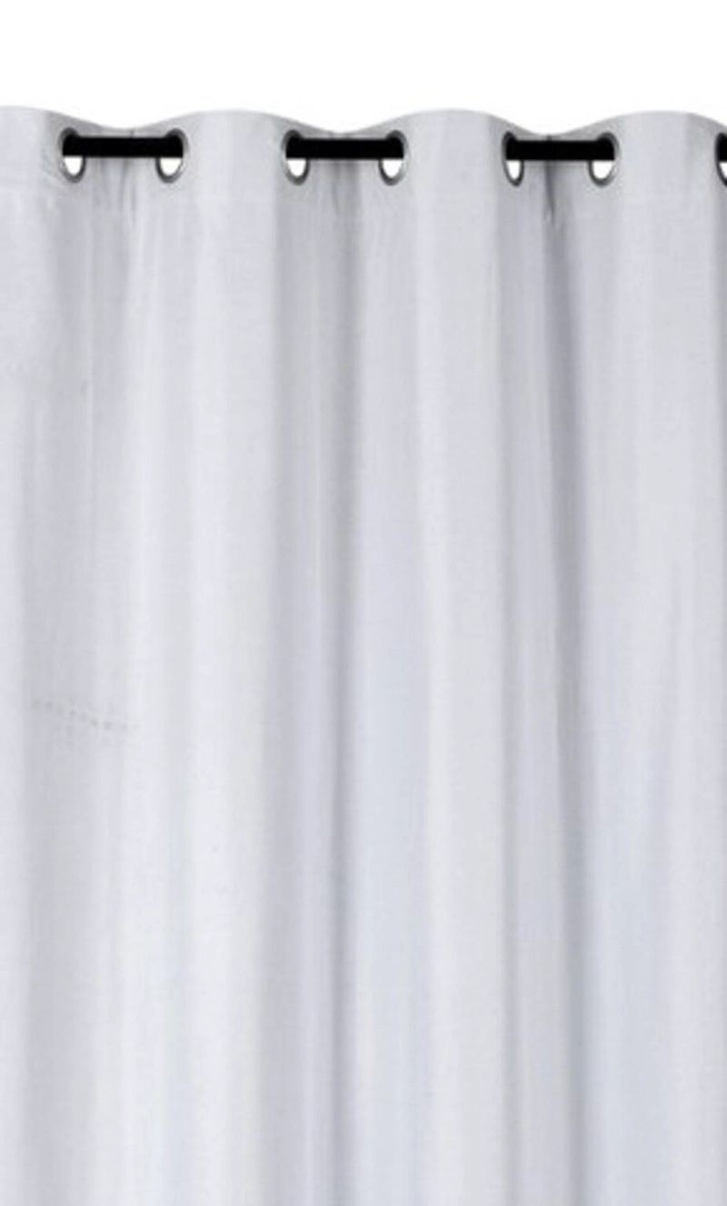 CORTINA ENGOMADA TERMICA TELA DELGADA 100% BLACKOUT 140X225 TAMAÑO 140X225 BLANCO - 7