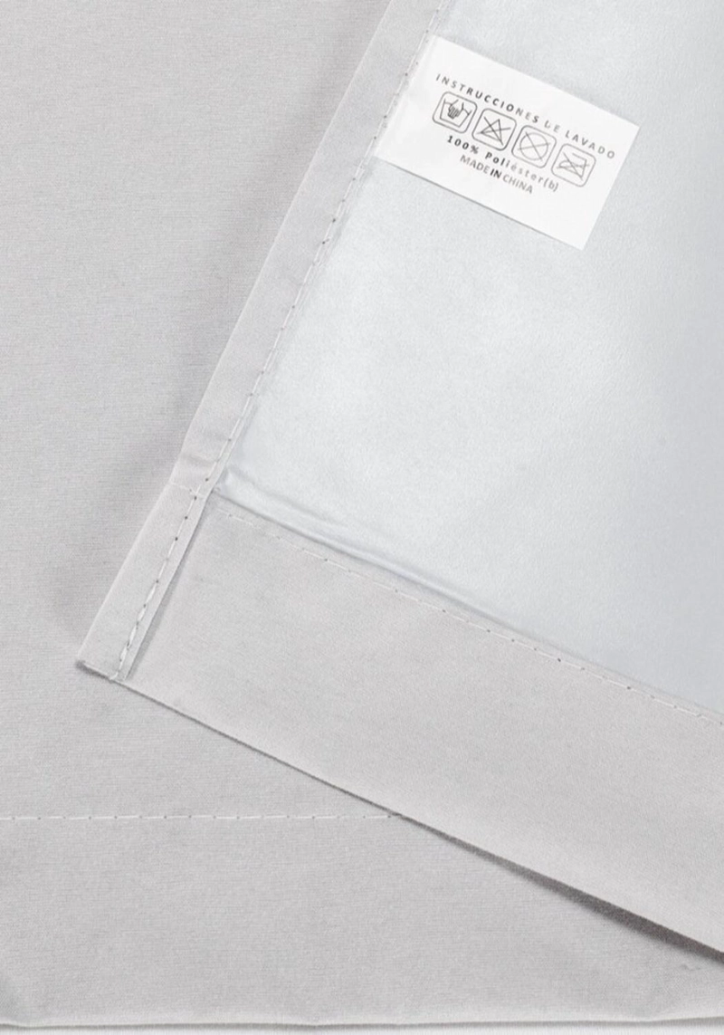 CORTINA ENGOMADA TERMICA TELA DELGADA 100% BLACKOUT 140X225 TAMAÑO 140X225 BLANCO - 8