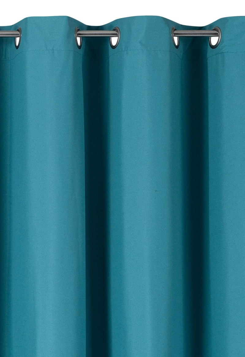 CORTINA ENGOMADA TERMICA TELA DELGADA 100% BLACKOUT 140X225 TAMAÑO 140X225 TURQUESA - 7