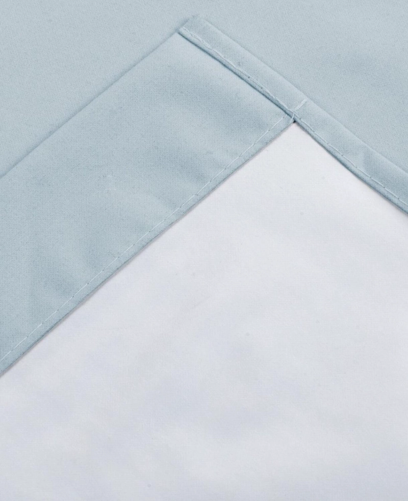 CORTINA ENGOMADA TERMICA TELA DELGADA 100% BLACKOUT 140X225 TAMAÑO 140X225 AZUL CLARO - 8