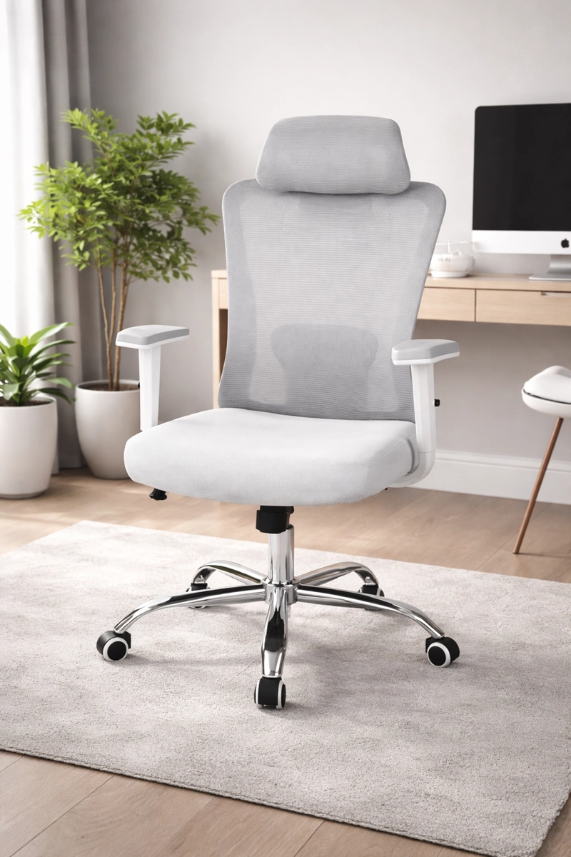 SILLA DE OFICINA GAMER PARA ESCRITORIO GRIS - 2