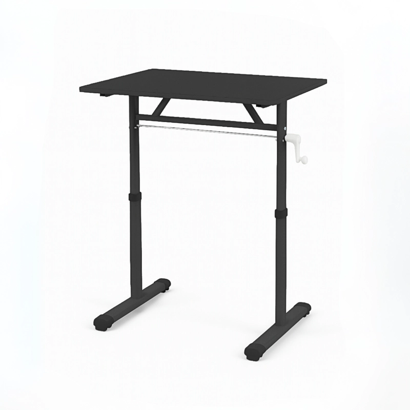 ESCRITORIO FUNCIONAL ALTURA AJUSTABLE 100X60X63-86CM NEGRO - 4