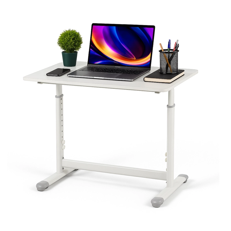 ESCRITORIO FUNCIONAL ALTURA AJUSTABLE 120X60X63-86CM BLANCO - 5