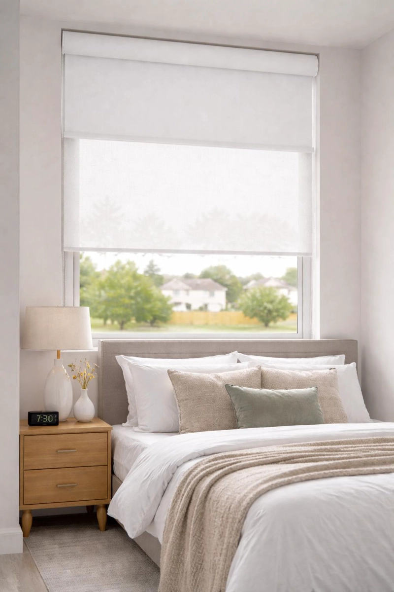 CORTINA ROLLER DOBLE BLACKOUT / SUNSCREEN BLANCO 165X240 - 2