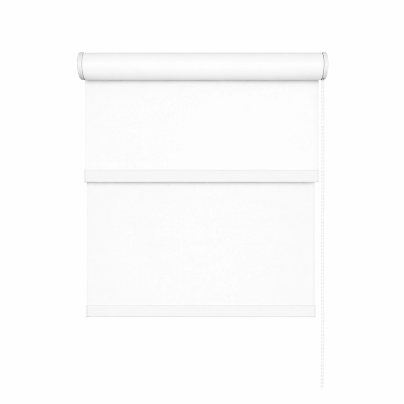 CORTINA ROLLER DOBLE BLACKOUT / SUNSCREEN BLANCO 090X160 - 5