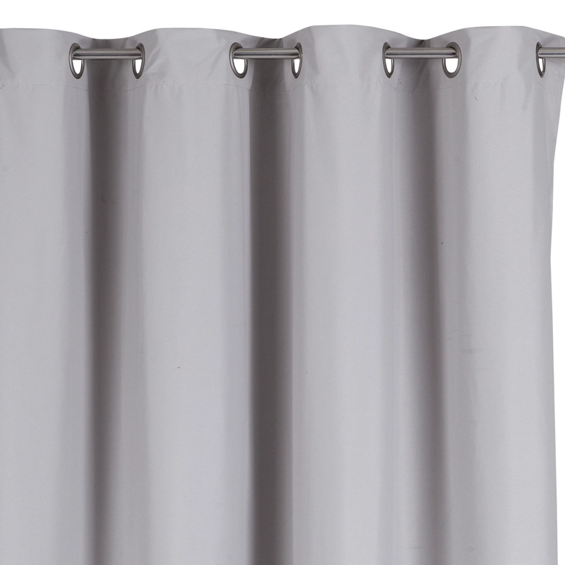 CORTINA BLACKOUT 100% ENGOMADA TERMICA TELA LIGERA 140X225 - MICROFIBRA PREMIUM - 2 PAÑOS MARFIL - 2