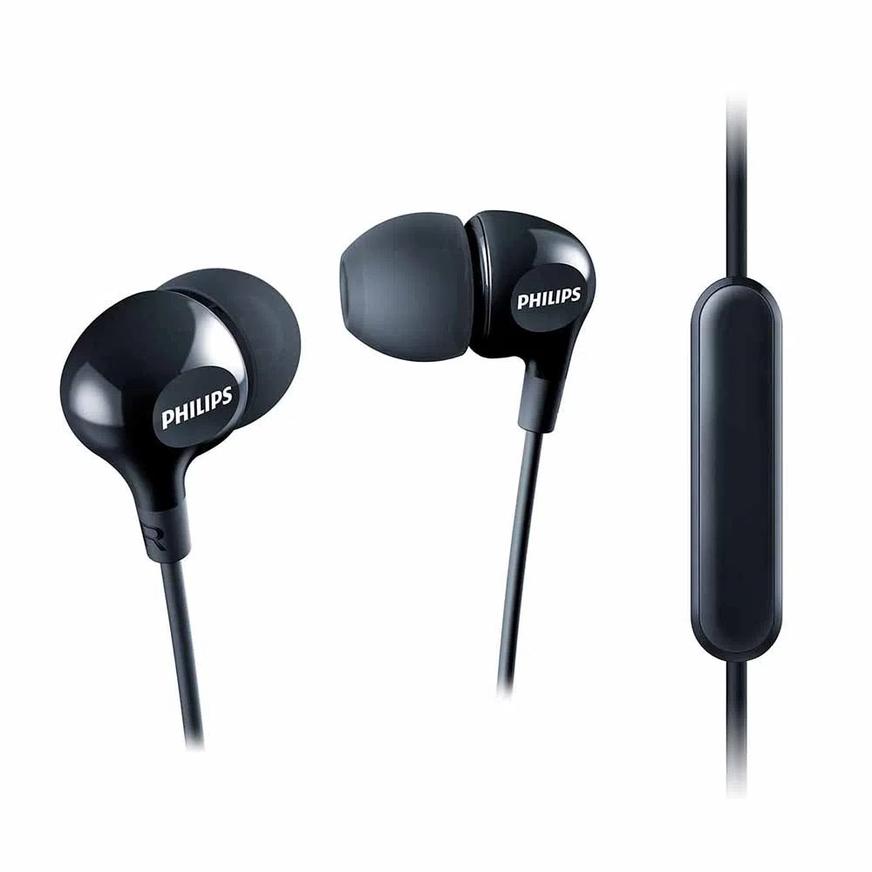 AUDIFONOS PHILIPS SHE3555 VIBES CON MICRÓFONO NEGRO - 1
