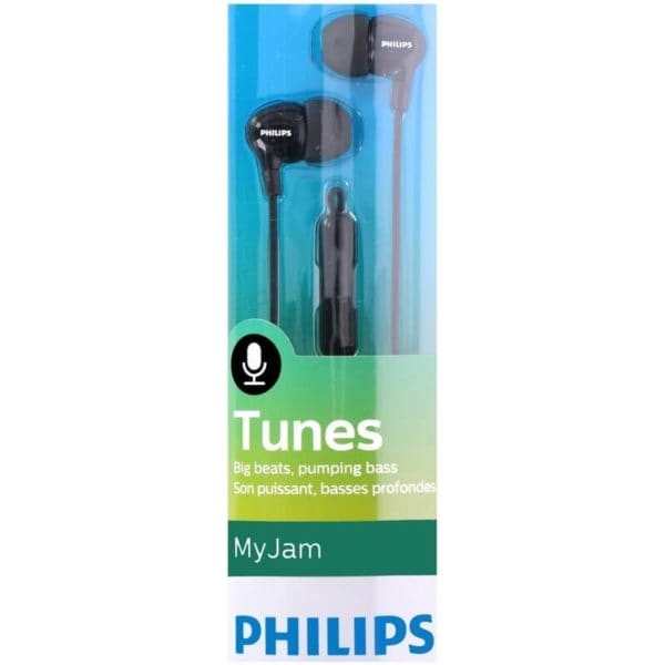AUDIFONOS PHILIPS SHE3555 VIBES CON MICRÓFONO NEGRO - 2