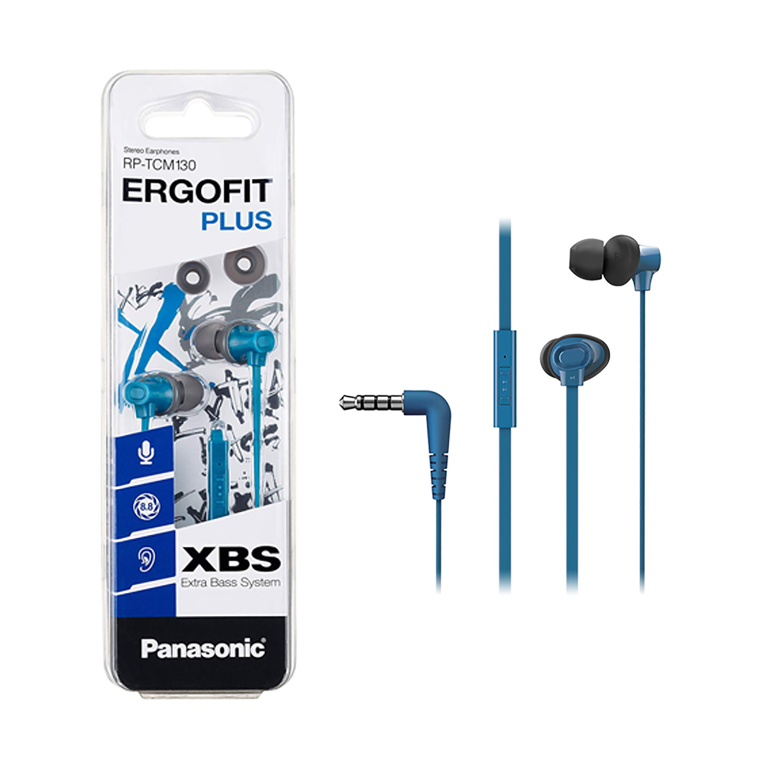 AUDIFONOS PANASONIC ERGOFIT PLUS RP-TCM130 AZUL - 2