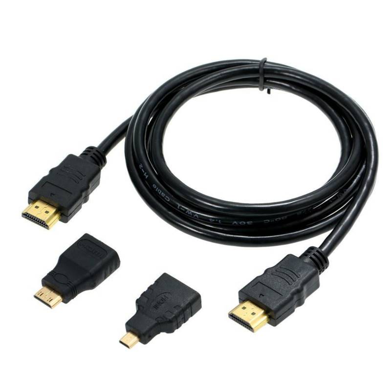 IRM CABLE HDMI 3 EN 1 MICRO/MINI HDMI 1.5 METROS IRM
