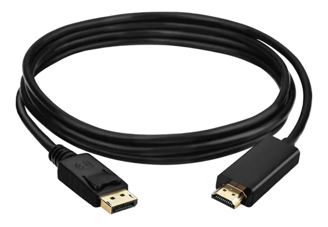 CABLE DISPLAY PORT MACHO A HDMI MACHO 1.8 METROS NEGRO - 2