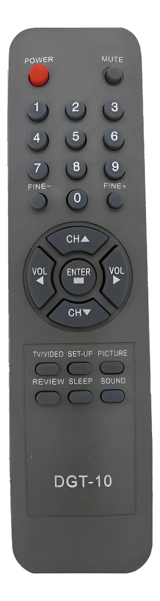GENÉRICO CONTROL REMOTO COMPATIBLE CON TV GOLDSTAR DGT-10