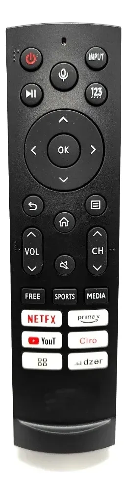 CONTROL REMOTO GENERICO PARA HISENSE SMARTV INCLUYE PILAS - 3
