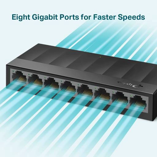 SWITCH DE ESCRITORIO DE 8 PUERTOS TP-LINK LS1008G, 10/100/1000MBPS - 2