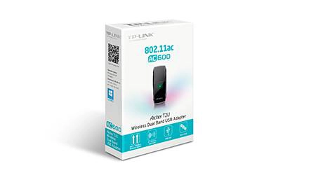 ADAPTADOR INALAMBRICO USB TP-LINK ARCHER T2U, BANDA DUAL, AC600, WI-FI 2.4GHZ/5GHZ - 3
