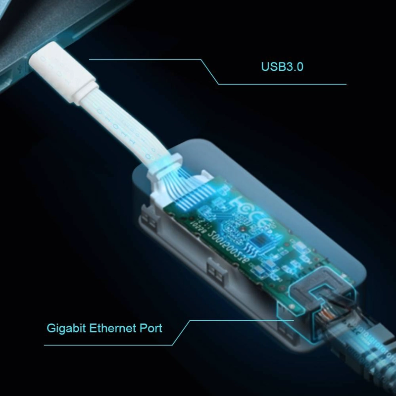 ADAPTADOR DE RED USB TYPE-C A RJ45 GIGABIT ETHERNET TP-LINK UE300C, PLUG AND PLAY - 3