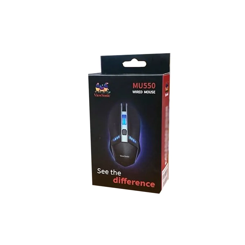 MOUSE GAMER VIEWSONIC MU550 4 BOTONES 800-1600 DPI CABLE 1.5M - 2
